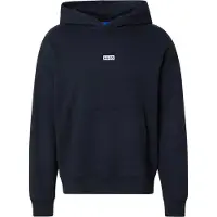 HUGO Sweatshirt 'Nazardo' zwart / wit