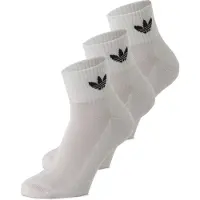 Adidas Enkelsokken Mid-Cut 3-Pak - Wit/Zwart