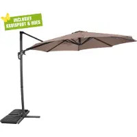 Lesli Living Libra zweefparasol 3 m taupe -
