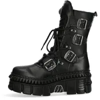 New rock Veterlaarzen zwart