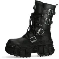 New rock Veterlaarzen 'WALL373-S5' zwart