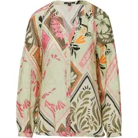 Comma Blouse crème / mintgroen / lichtroze / zwart