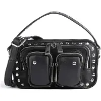 Núnoo Disco Helena | Crossbody tas leer | zwart