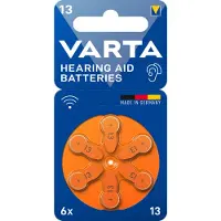 Varta 10x Gehoorbatterij Gehoorapparaat 13 Blister 6 Stuks