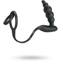 Vuxen Cock Ring met Vibrerende Prostaat Plug