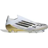 Adidas Voetbalschoen 'F50 Elite Laceless' goud / donkerlila / zwart / wit