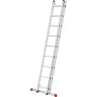 Hailo Profistep Duo 7209-007 Telescopische Ladder 2x9 Treden