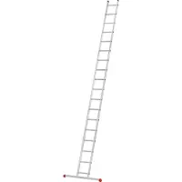 Hailo aluminium enkele ladder S60 ProfiStep UNO, 18 sporten
