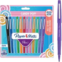 Ginza.se Flair-viltstiften | Medium punt (0,7 mm) | Diverse Candy POP-kleuren | 12 stuks