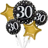Amscan ANAGRAM INTERNATIONAL Bouquet Sparkling Bday 30 Various Multi