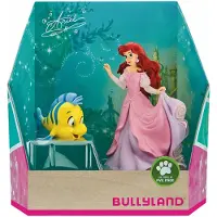 BULLYLAND 13437 – Speelset Disney De Kleine Zeemeermin met Ariel en Botje – levensecht en detailrijk vormgegeven – ideaal als taartfiguur, verzamelobject of cadeautje voor kinderen vanaf 3 jaar