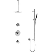 Hotbath Cobber IBS20CR inbouwdouche met 30cm plafondbuis en glijstang chroom
