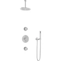 Hotbath Cobber IBS20CR inbouwdouche met 15cm plafondbuis chroom