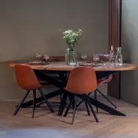 Giga Meubel Eettafel Mansour Ovaal Mangohout 240cm