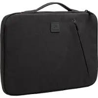 Exacompta Laptophoes Business, voor laptops 13-14'', gewatteerd, handvat & ritsvak, B 370 x D 25 x H 280 mm, post-consumer polyester, zwart