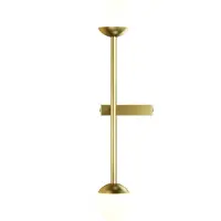 Maytoni LED-wandlamp Touch, dimbaar, messing / goud, Woon-/ Eetkamer, metaal, LED wandlamp