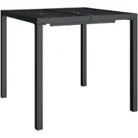 vidaXL Tuintafel 80x80x72 cm staal antracietkleurig