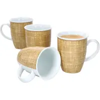 Ritzenhoff & Breker Set van 4 koffiemokken Geel Brazilië 320ml - 409321