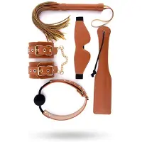 Blaze Elite - BDSM set - 5-delig - cognac