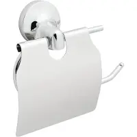 Haceka Aspen toiletrolhouder met klep chroom