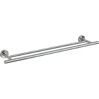 Wenko Bosio handdoekstang duo RVS mat