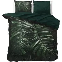 Dreamhouse Dekbedovertrek Walker Green Satijn-240 x 200 / 220 cm | Lits-Jumeaux