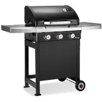 Landmann GasBBQ Trexon PTS 3.1 Zwart - 4 branders - Inclusief gasslang - Gas bbq barbecue