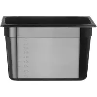 Hendi Gastronorm container – polycarbonaat – 12,5L – zwart – 325x265x200 mm
