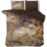 Dreamhouse Dekbedovertrek Inferno Taupe Satijn-240 x 200 / 220 cm | Lits-Jumeaux