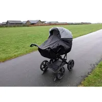 BabyDan Regenhoes Voor Kinderwagen - 100 cm - Zwart m. Reflex - - OneSize - Regenhoezen