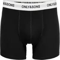 Only & Sons Boxershorts 'ONSFitz' zwart / wit