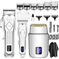 INF Professionele tondeuse baardtrimmerset Silver