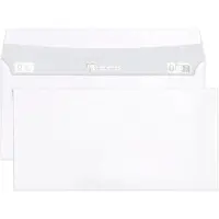 Clairalfa enveloppen DL 110x220 mm wit 90g 250 stuks