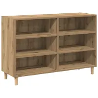 vidaXL Dressoir 103,5x35x70 cm bewerkt hout artisanaal eikenkleurig