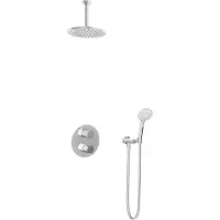 Hotbath Cobber IBS20ACR inbouwdouche met 3s handdouche en 15cm plafondbuis chroom