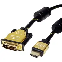 Roline hoge kwaliteit DVI-D Dual Link - HDMI kabel - 7,5 meter