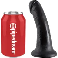 King Cock - King Cock Dildo Met Zuignap 15cm Zwart
