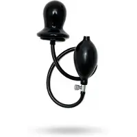Rimba - Opblaasbare Latex Buttplug Met Massieve Kern