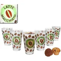 Ritzenhoff & Breker Set van 6 Latte Macciato 310ml Cremona Green 12.9 cm - Ritzenhoff 0806182