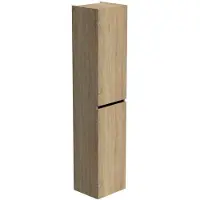 Thebalux hoge kast 165x35x29 2x dichte deur 1x greeplijst mat zwart links draaiend t.b.v. Type 1/3/5/9 7TY35075CB