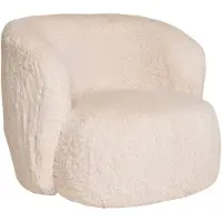 Ebuy24 Fauteuil Setubal | polyester wit 88x75x87 cm fauteuils | NADUVI