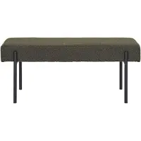 House Nordic Bankje Swindon | polyester groen 36x42.5x100 cm bankjes | NADUVI
