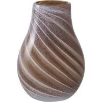 House Nordic Vaas Orla | glas bruin 16x16x23 cm vazen | NADUVI