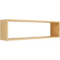 House Nordic Wandplank Ember | bamboe naturel 15x70x19.5 cm wandplanken en -haken | NADUVI