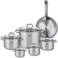 Elo Set van 1 Koekenpan 28 cm en 5 kookpotten 12, 14, 16, 20 en 26 cm Elo Profi Citrin
