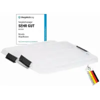 Novaliv 2x vervangingsdeksels 27 liter met clipsluiting 46,5x36,5 cm Transparant