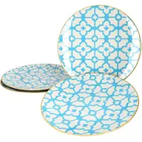 Ritzenhoff & Breker Set van 4 dinerborden Makina blauw 26,5cm - 44775
