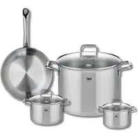 Elo Set van 1 Koekenpan 24 cm en 3 kookpotten 12, 14 en 26 cm Elo Profi Citrin