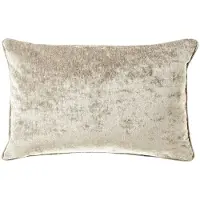 Dutch decor LEWY - kussenhoes 30x50 cm - glansvelours - Pumice Stone - beige - met rits - zonder binnenkussen