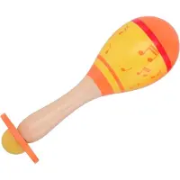 Johntoy Houten Sambabal Geel - Samba Bal Hout - Baby - Peuter - Speelgoed